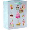 Papyrus Gift Bags – Designed by Bella Pilar (Desserts) for Birthdays, Bridal Showers, Baby Showers and All Occasions (2 Bags, 1 Large 13″, 1 Medium 9″)(Desserts)
