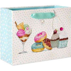 Papyrus Gift Bags – Designed by Bella Pilar (Desserts) for Birthdays, Bridal Showers, Baby Showers and All Occasions (2 Bags, 1 Large 13″, 1 Medium 9″)(Desserts- Medium Gift Bag)