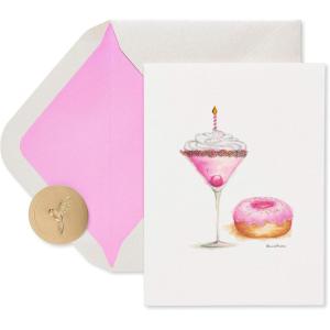 Papyrus Thank You Cards with Envelopes, Daisies and Drinks (2-Count)(Extra Cheers)