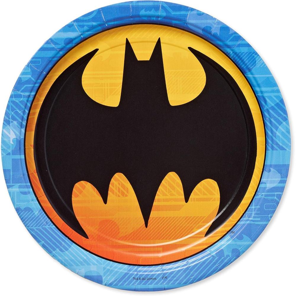imageAmerican Greetings Batman Party Supplies Paper Dinner Plates 40CountPaper Dinner Plates