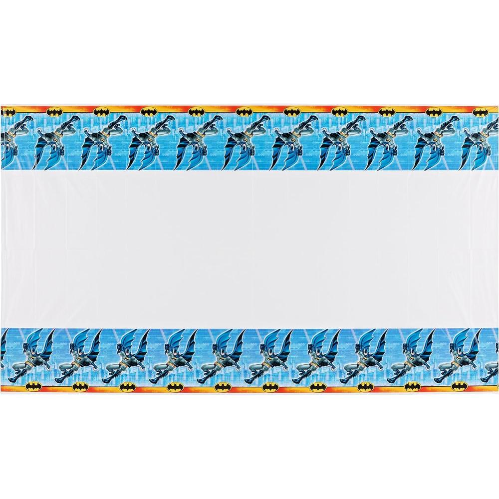 imageAmerican Greetings Plastic Table Cover for Arts ampamp Crafts Batman Party Supplies 1Count
