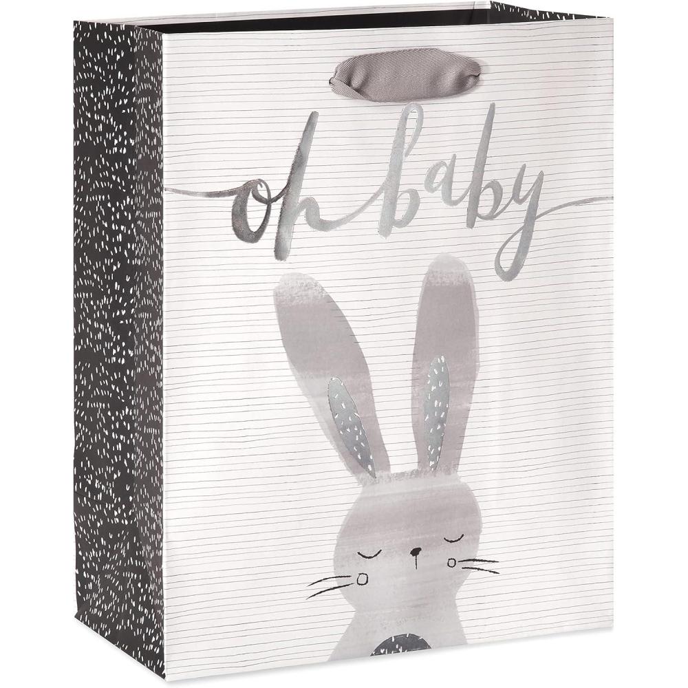 imagePapyrus 9quot Medium Gift Bag Sweet Baby for Baby Shower Baby Sprinkle Babys 1st Birthday and All Baby Occasions 1 BagRabbit