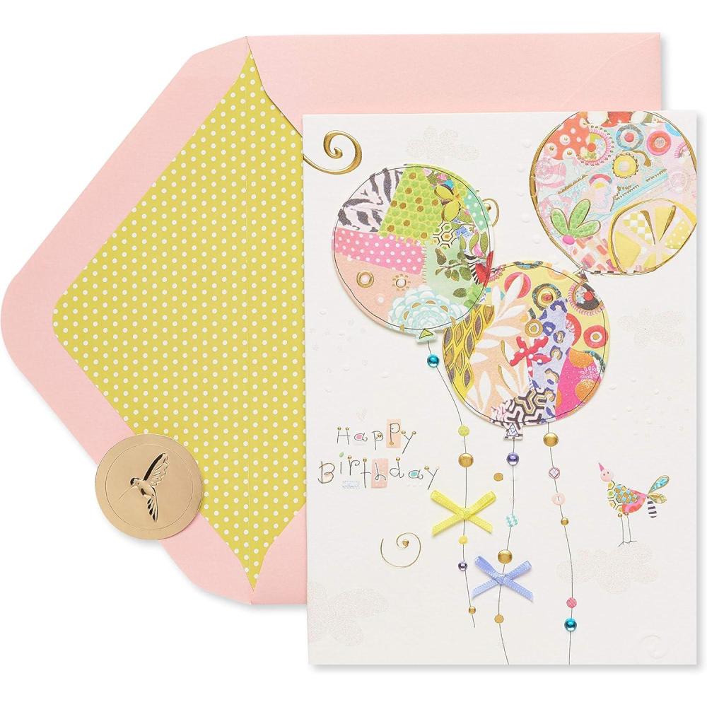 imagePapyrus Birthday Card  Designed by House of Turnowsky Lifes Every HappinessA Joy To Celebrate You