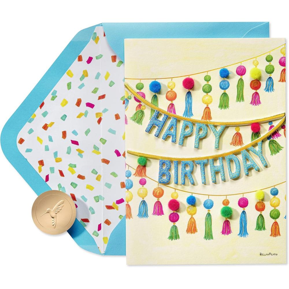 imagePapyrus Birthday Card Bright and Happy WishesCelebrate the Day Away