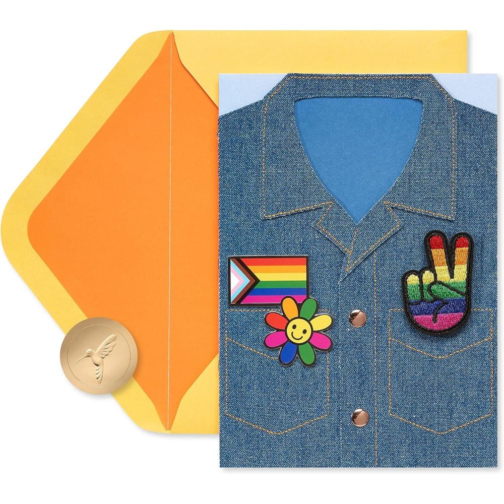 imagePapyrus Blank Pride Card for LGBTQIA Jean JacketJean Jacket