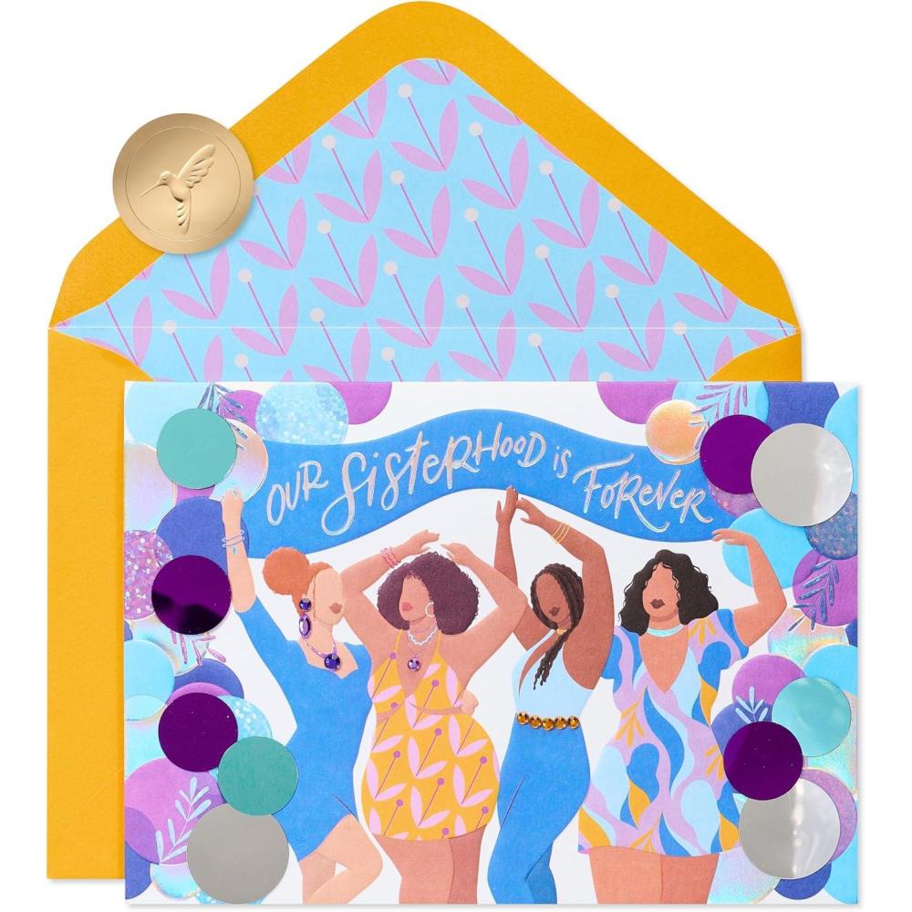 imagePapyrus Friendship Card for Her  Illustrated by Cathy Williams SisterhoodFSC Balloon Arch Girls