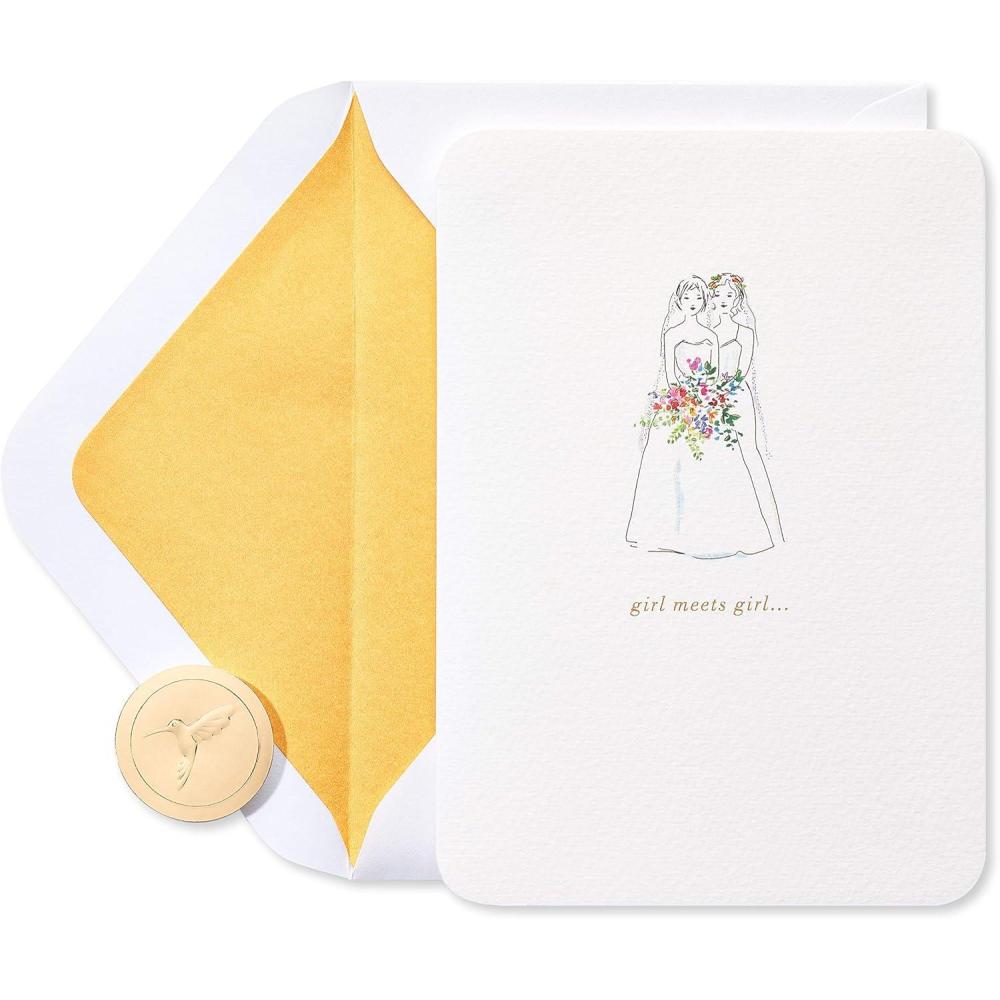 imagePapyrus LGBTQIA Wedding Card for Brides Happily Ever AfterHappily Ever After