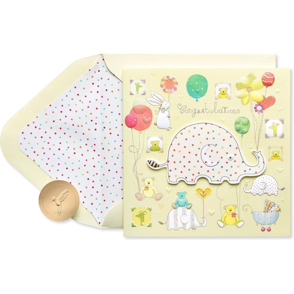 imagePapyrus New Baby Card  Designed by House of Turnowsky Warm and Happy WishesWarm and Happy Wishes