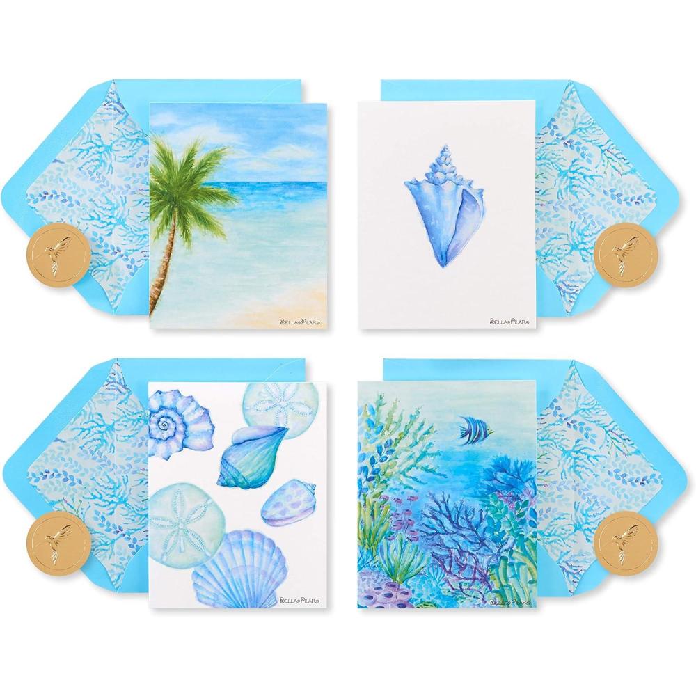 imagePapyrus Thank You Cards with Envelopes for Weddings Bridal Showers Baby Showers and All Occasions Rainbows and Hearts 20CountInto the Blue