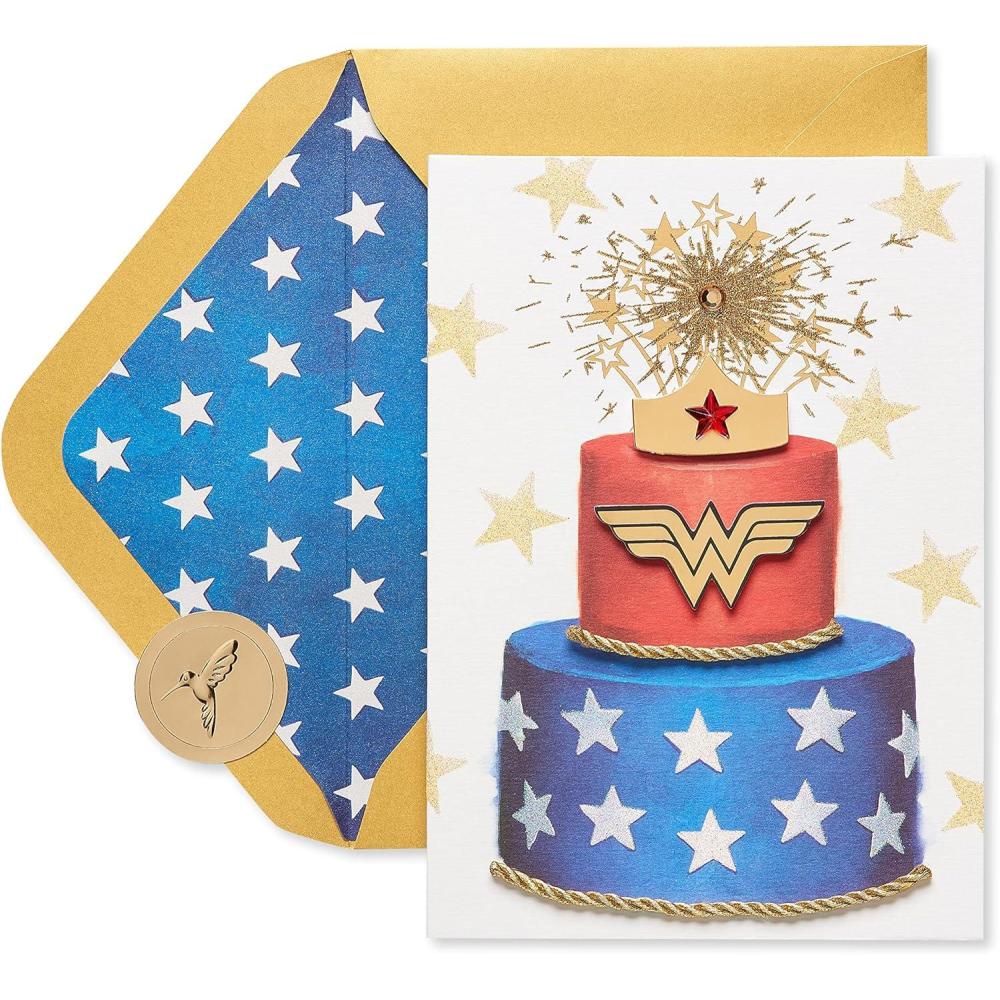 imagePapyrus Wonder Woman Birthday Card for Her Amazing BirthdayWonder Woman Cake