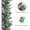 Papyrus 2 Pack of 9 ft Pre-Lit Blue Spruce Garland, Artificial, Warm White Light, Battery Powered, Indoor/Outdoor(9 ft Frosted)