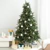 Papyrus 7 ft Pre-Lit Artificial Christmas Tree, Blue Spruce, Warm White Lights, Includes Stand and Storage Bag(Natural)