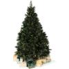 Papyrus 7 ft Pre-Lit Artificial Christmas Tree, Carolina Pine, Pine Cones, Warm White Lights, Includes Stand and Storage Bag(Natural)