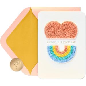 Papyrus Anniversary Card – Designed by House of Turnowsky (Another Year of Fun)(FSC Boucle Heart Rainbow)