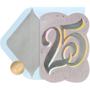 Papyrus Anniversary Card – Designed by House of Turnowsky (Another Year of Fun)(FSC Elegant 25th Anniversary)