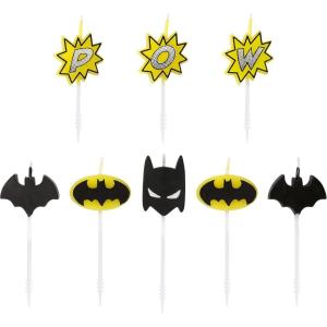 Papyrus Birthday Candles, Batman Cake Topper (8-Count)(Batman Cake Topper)
