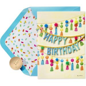 Papyrus Birthday Card (Bright and Happy Wishes)(Celebrate the Day Away)