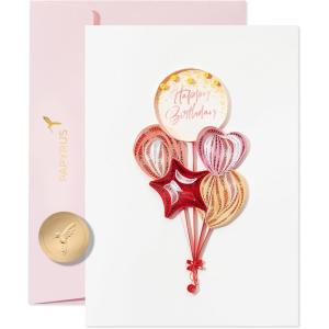Papyrus Birthday Card (Happy Moments)(Quilling Balloons)