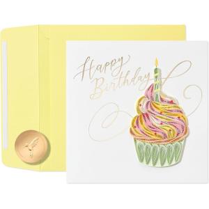 Papyrus Birthday Card (Happy Moments)(Quilling Cupcake)