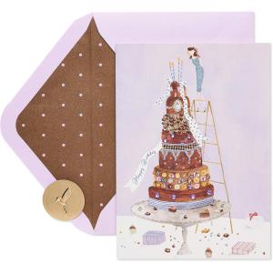 Papyrus Birthday Card (The Highest Regards)(Girl on Cake)