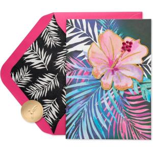 Papyrus Birthday Card for Her – Handmade Ankara inspired Dress (Wear Them Well)(FSC TROPICAL ART ON BLACK)