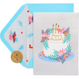 Papyrus Birthday Card for Her – Illustrated by Sandra K Pena (Born A Star)(One Of A Kind)