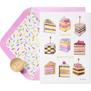Papyrus Birthday Card for Her – Illustrated by Sandra K Pena (Born A Star)(Serving Up a Birthday Wish)