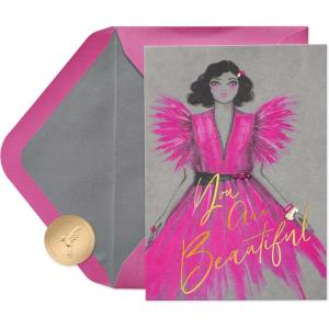 Papyrus Birthday Card with Removable Sticker Patch (Hope, Love and Strength)(Birthday Card)