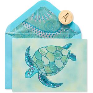 Papyrus Blank Card – Designed by House of Turnowsky (Whales)(Mosaic Turtle)