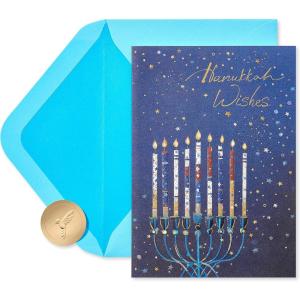 Papyrus Hanukkah Card (Fill Your Home with Love)(Magical Menorah)