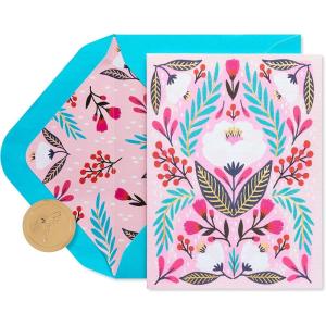 Papyrus Premium Blank Quilling Card (Rainbow)(Symmetrical Floral)