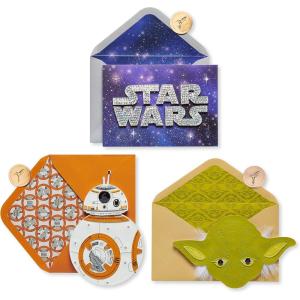 Papyrus Star Wars Birthday Card (Do Or Do Not)(BB-8 and Yoda)