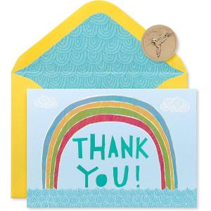 Papyrus Thank You Cards with Envelopes, Rainbow (12-Count)(Rainbow)