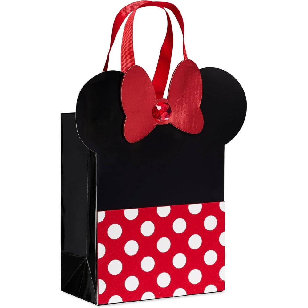 imagePapyrus 13quot Large Disney Gift Bag Mickey Mouse Ears for Birthdays Weddings Anniversaries and All Occasions 1 BagMinnie Mouse Ears