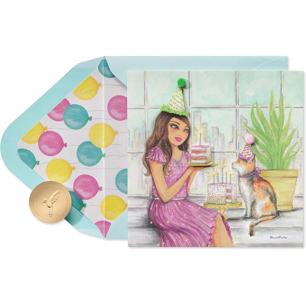 imagePapyrus Birthday Card  Designed by Bella Pilar May Happiness Shine ThroughMay Happiness Shine Through