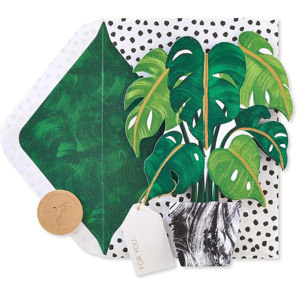 imagePapyrus Blank Pop Up Card Plant3D Monstera Plant