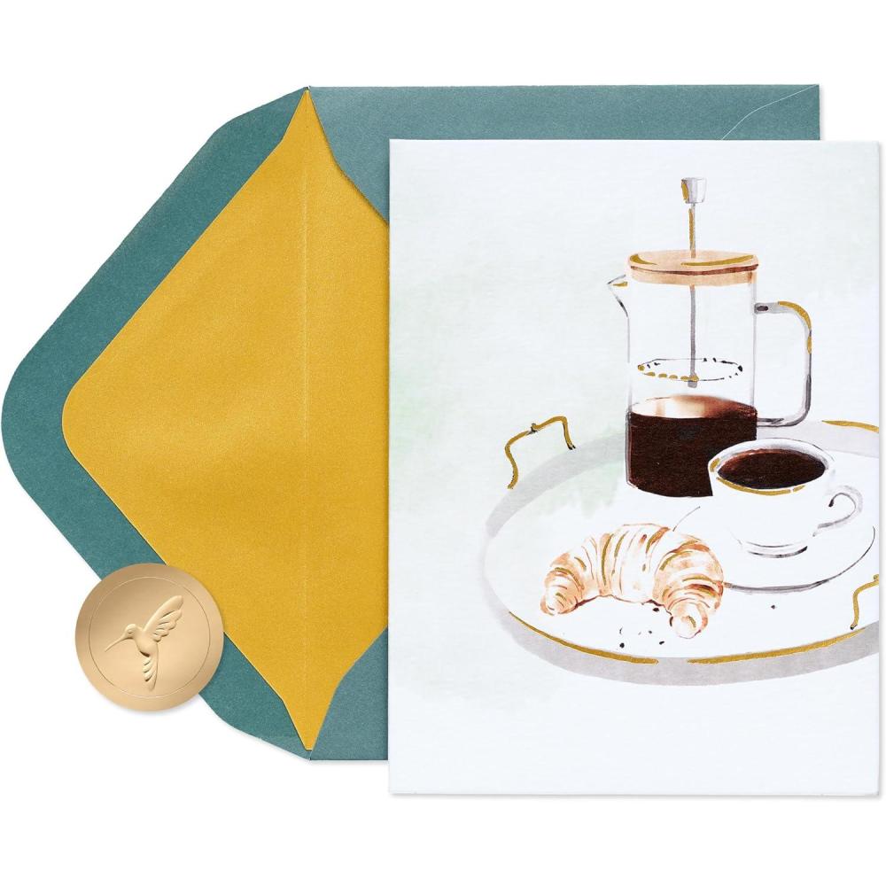imagePapyrus Blank PopUp Card for Weddings Engagement Anniversary and all Occasions Champagne ToastFSC Cafe Breakfast