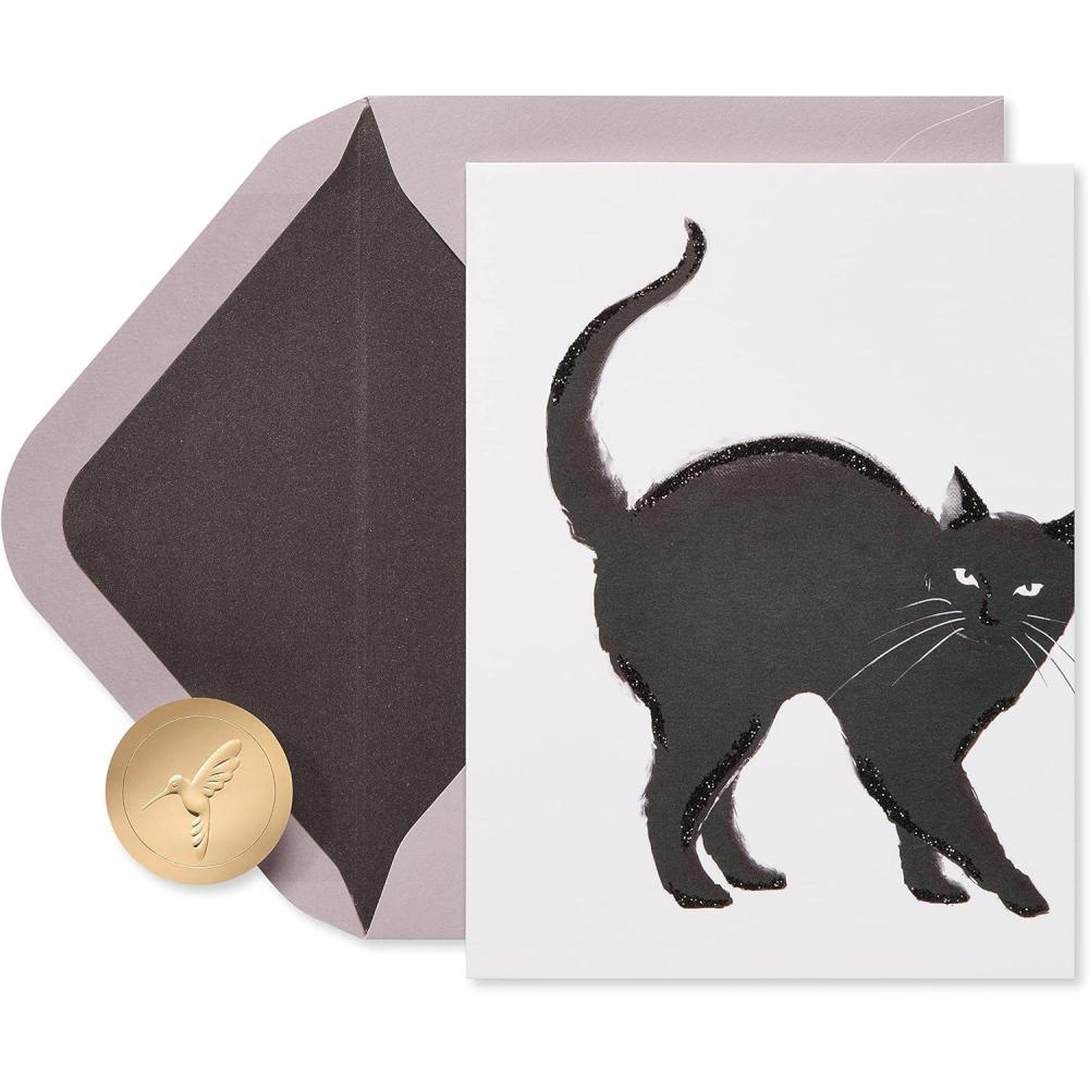 imagePapyrus Hello Kitty Halloween Card Sweet TreatsFSC Black Cat