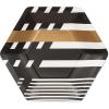 Black & Gold Rush Dessert Plates