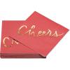 imagePapyrus Beverage Napkins Red Cheers 20Count