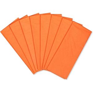 Papyrus 8 Sheet White Tissue Paper for Halloween, Thanksgiving, Christmas, Gifts, Decorations, Crafts, DIY and More(Orange Tissue Paper)