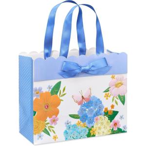 Papyrus 8.5″ Medium Gift Bag – Designed by Bella Pilar (Butterflies and Flowers) for Birthdays, Weddings, Bridal Showers, Baby Showers and All Occasions (1 Bag)(Garden Floral – Medium Gift Bag)