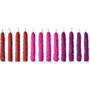 Papyrus Birthday Candles, Aqua (12-Count)(Roses)