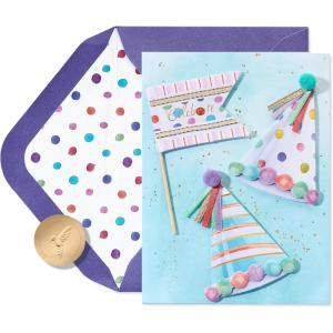 Papyrus Birthday Card – Designed by Bella Pilar (Happy Surprises)(FSC Party Hats and Banner)