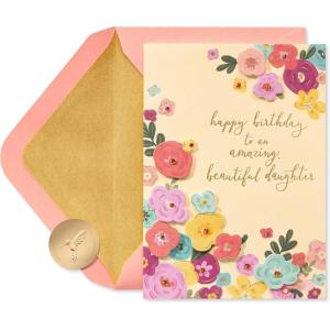 Papyrus Birthday Card for Daughter – Designed by Bella Pilar (Birthday Princess)(Joy  Love  And Laughter)