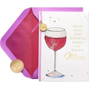 Papyrus Birthday Card for Mom – Designed by Bella Pilar (Spectacular Mom)(Wine)