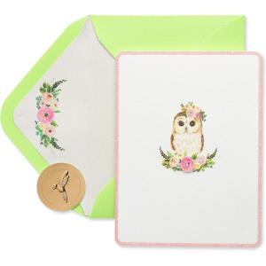 Papyrus Blank Card for Her – Designed by Bella Pilar (Snake & Flowers)(Owl)