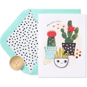 Papyrus Blank Pop Up Card (Plant)(Happy Cacti)
