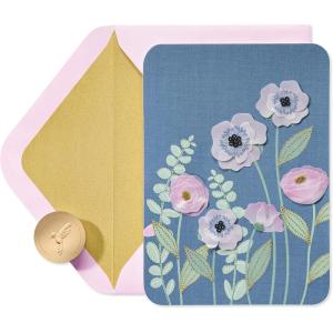 Papyrus Blank Pop-Up Card for Birthdays, Thinking of You and All Occasions (Tropical)(Poppy Flowers)