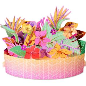 Papyrus Blank Pop-Up Card for Birthdays, Thinking of You and All Occasions (Tropical)(Tropical)